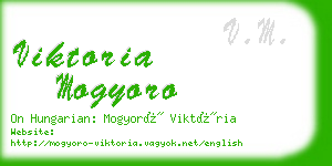 viktoria mogyoro business card